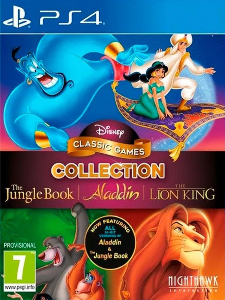 Игра Disney: The Jungle Book, Aladdin, The Lion King (PlayStation 4, Английская версия)