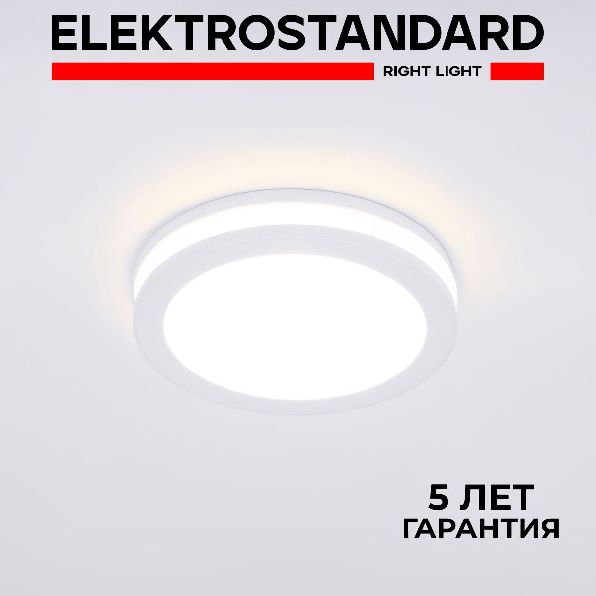 ПотолочныйсветодиодныйсветильникточечныйвстилемодернElektrostandardAsterDSKR805W4200KWHбелый