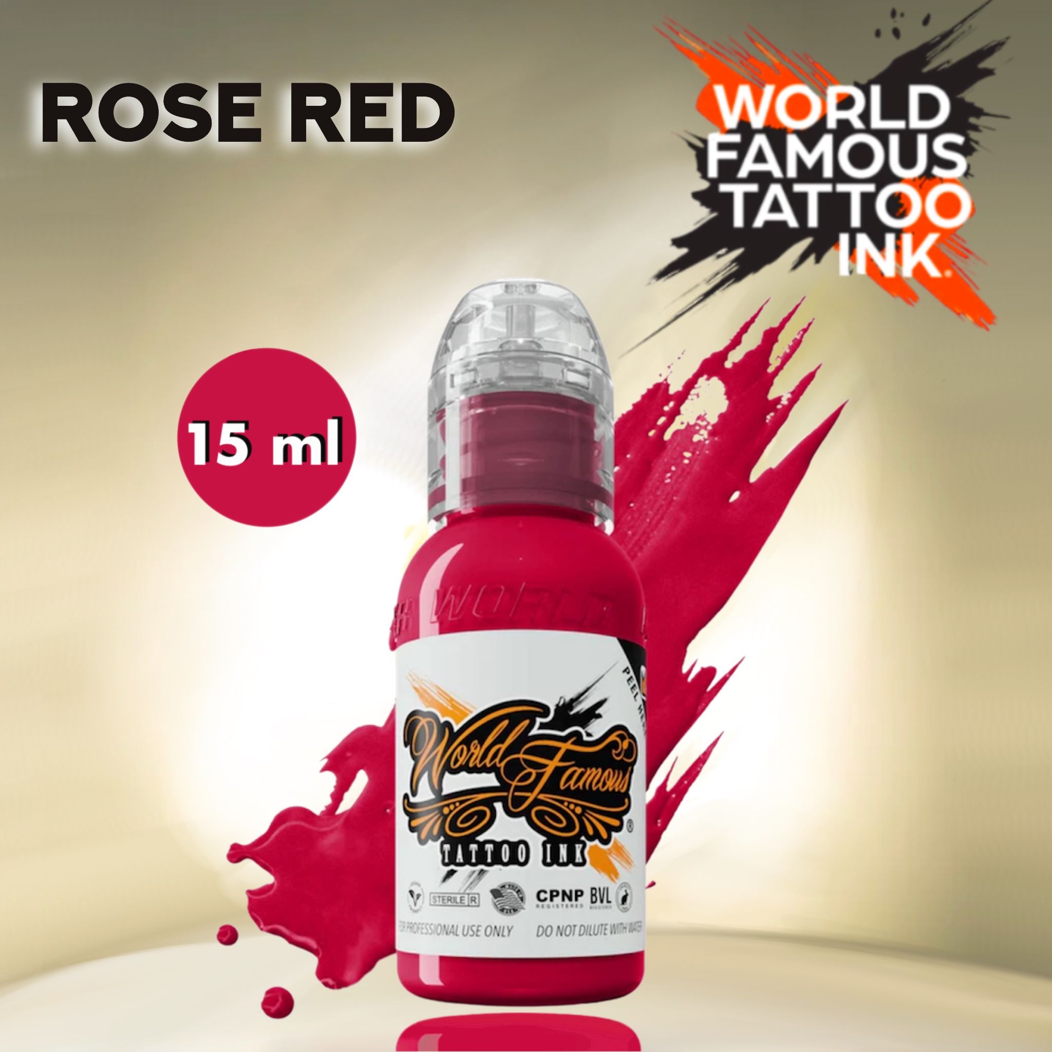 World Famous Rose Red Краска для татуировки 15мл