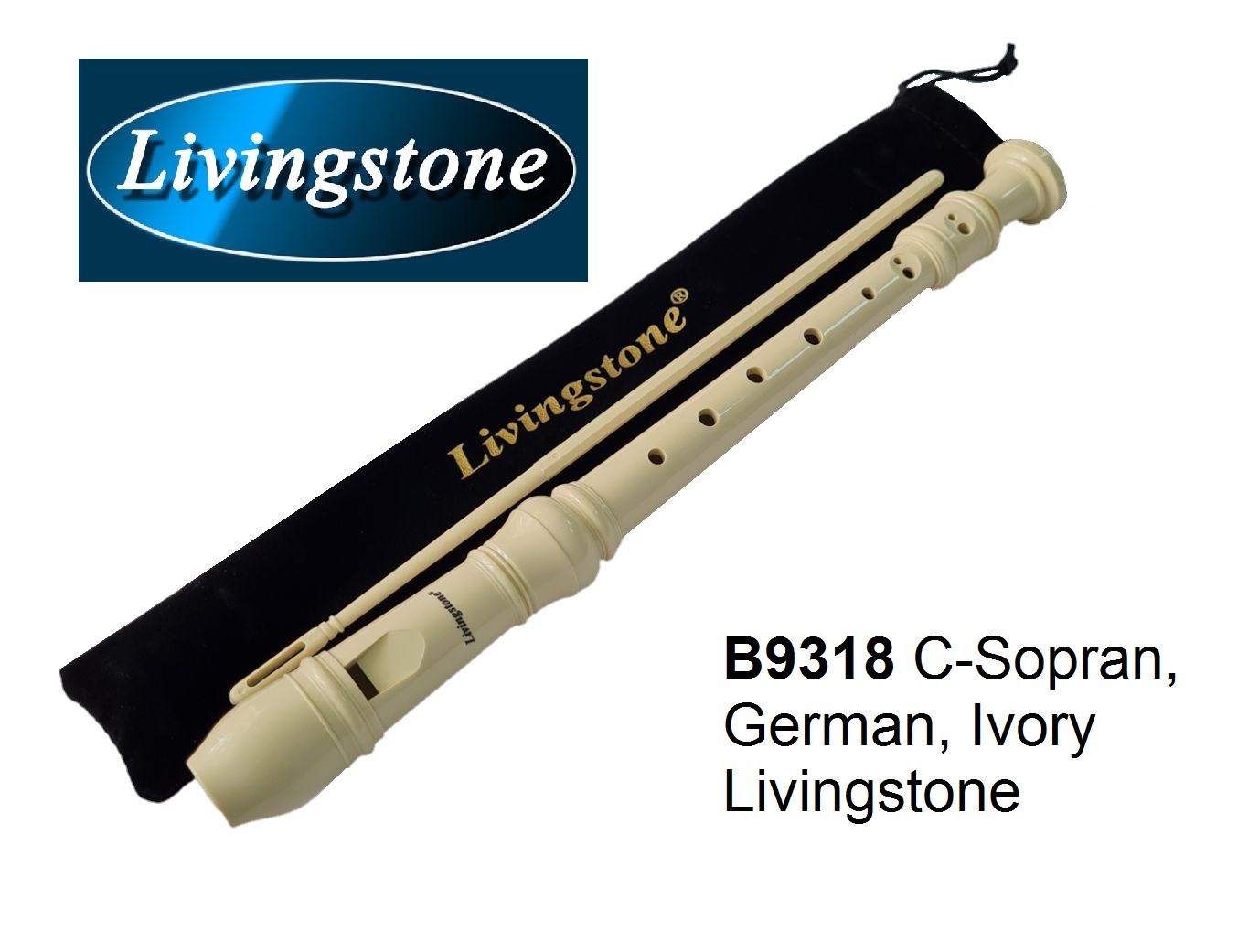 Livingstone B9318 Блокфлейта немецкая система, пластиковая