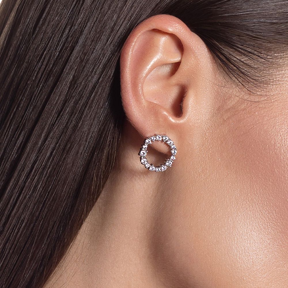 COOBACHY JEWELRY / Серьги гвоздики серебро серьги серебро 925, серьги круг