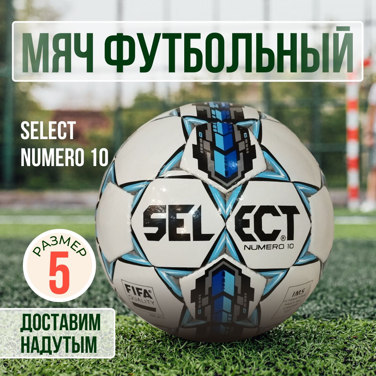 Мяч футбольный профессиональный Select. Насос с иглой в комплекте.