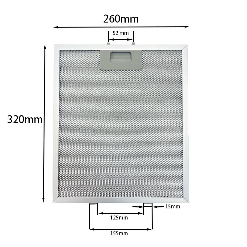 1 шт. Сетка Фильтр для вытяжки 260*320*9mm Запчасти