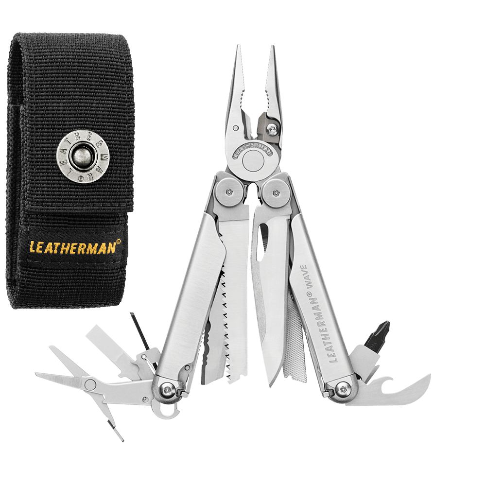 Мультитул LEATHERMAN Wave Plus, металлик