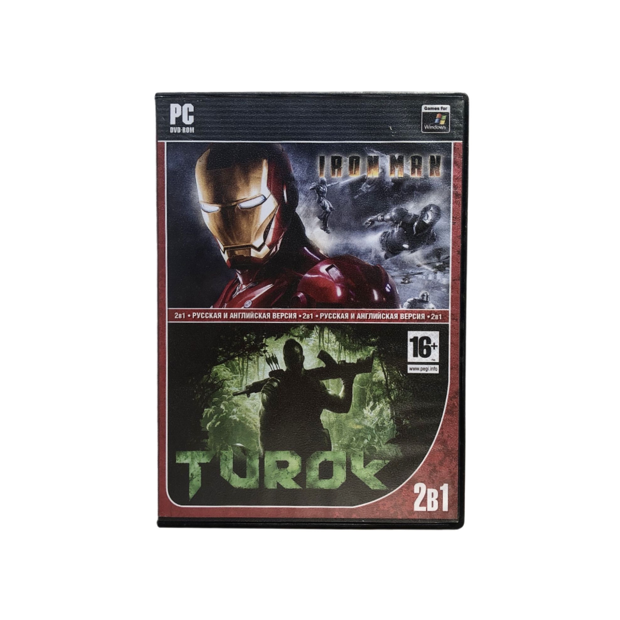 Игра Игра PC DVD-Rom Iron Man + Turok - 2в1 - (Action-Adventure, FPS, SEGA, Propaganda Games, 2008) (Windows, PC, Русская версия)