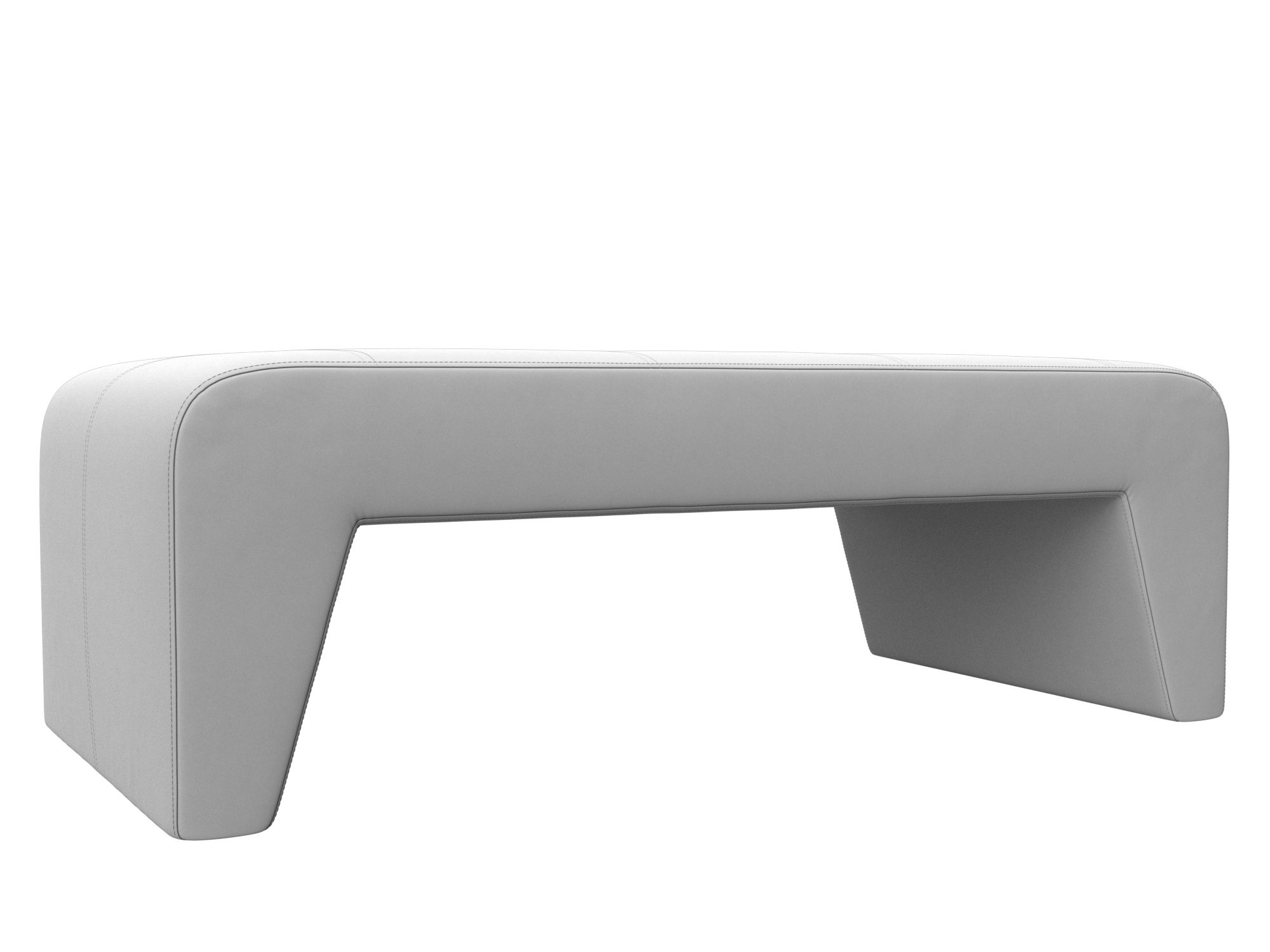 Банкетка Лига-034 120, экокожа, механизм нераскладной, белый, 120x63x43см. Хит Диванов