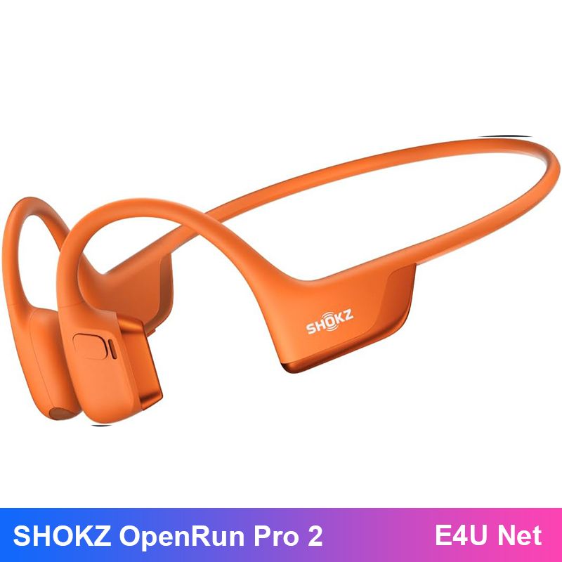 SHOKZНаушникибеспроводныесмикрофономShokzOpenRunPro2,Bluetooth,USBType-C,черныйматовый,оранжевый