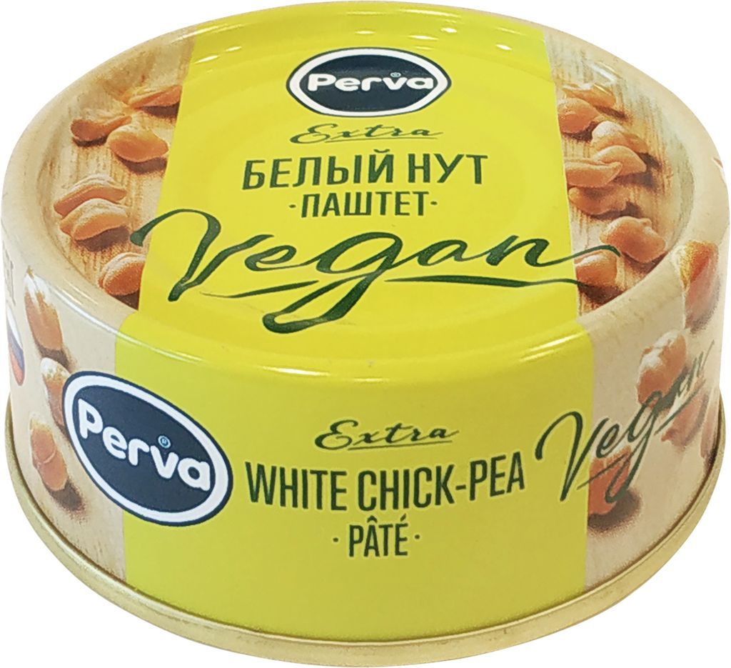 Паштет PERVA Extra Vegan, с белым нутом, 100г