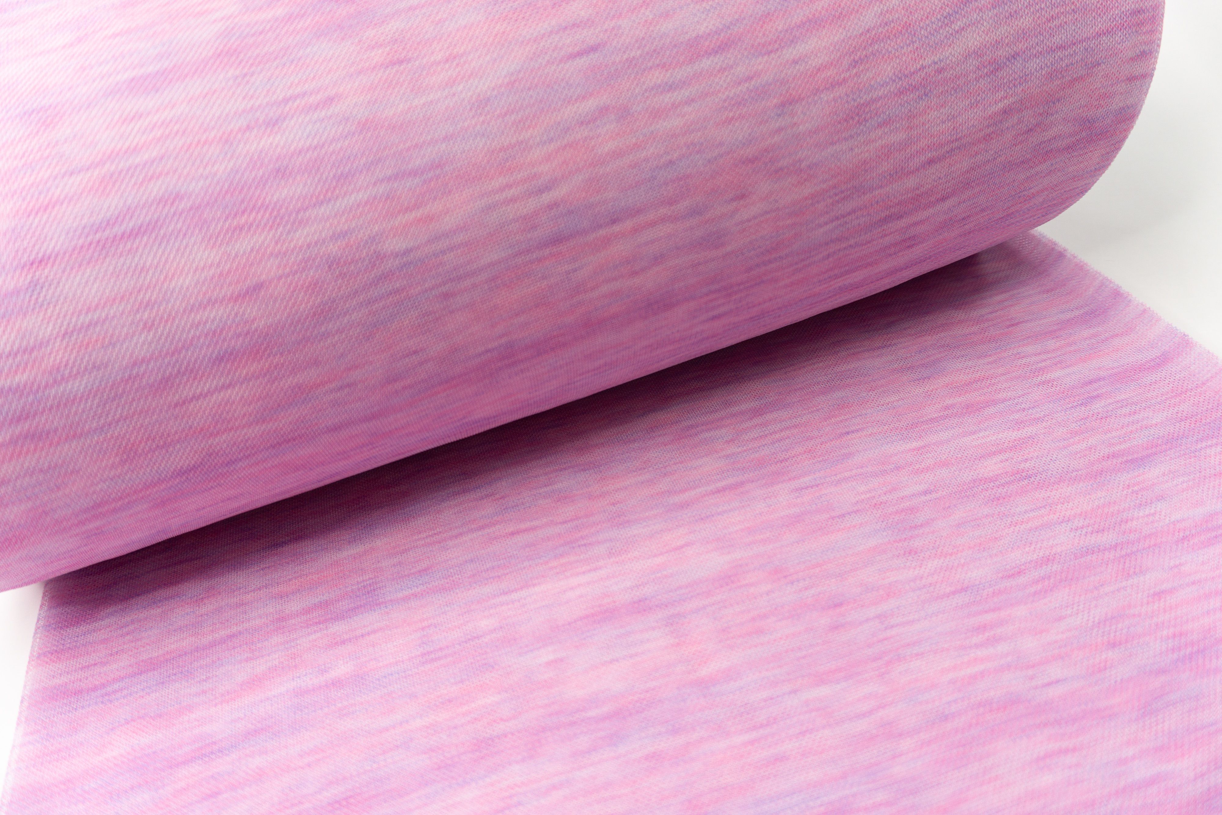 Ткань Трикотаж фактурный тонкий розовый меланж