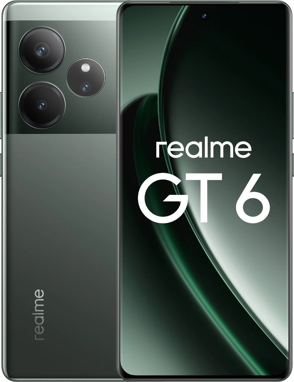 realmeСмартфонGT6Ростест(EAC)12/256ГБ,зеленый