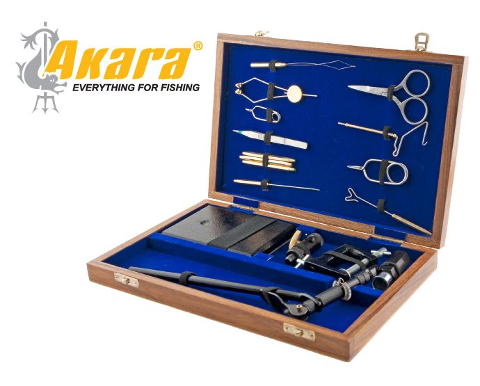 Станок для вязки мушек 7301 + набор инструментов в дер. кейсе