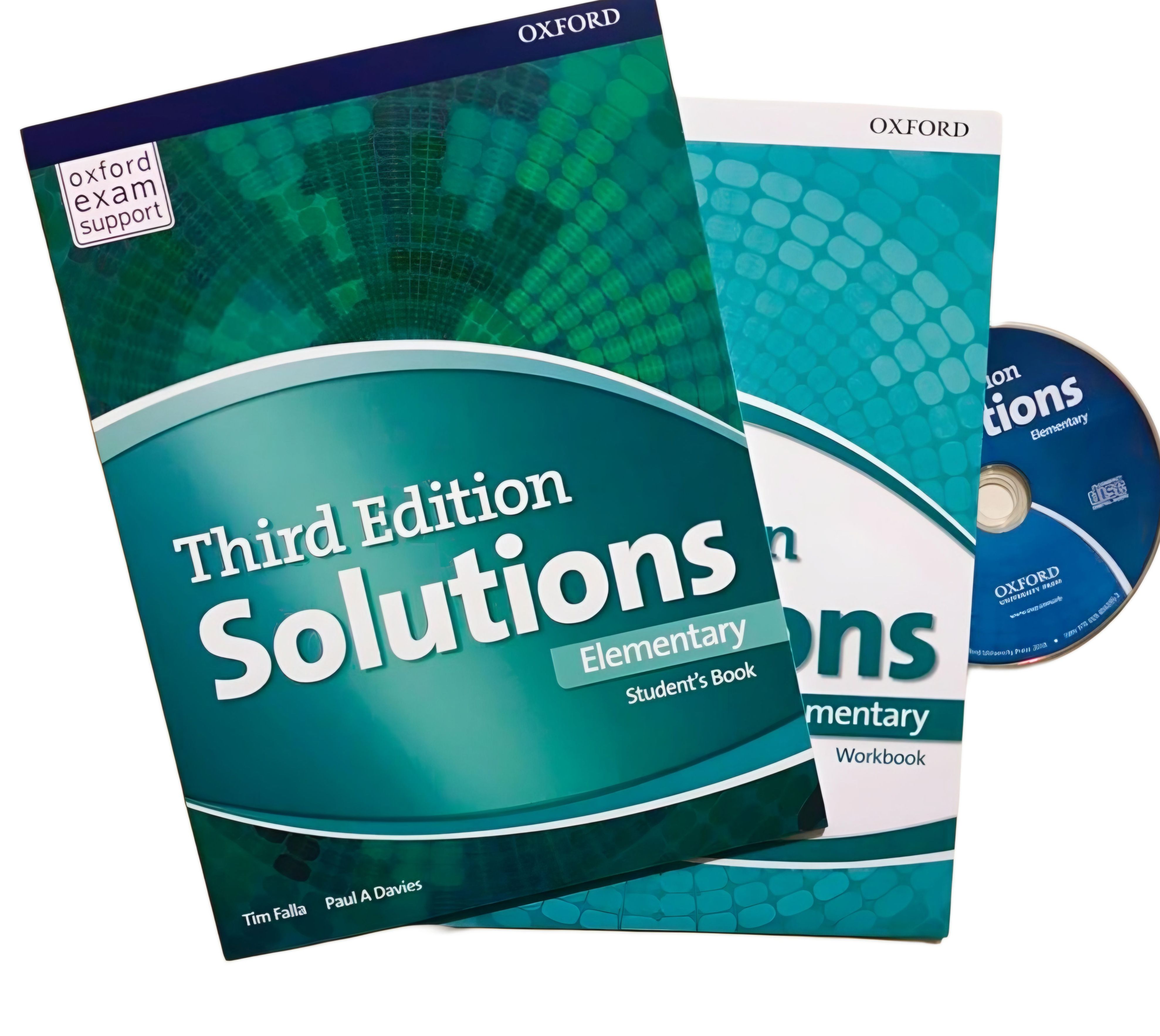 Solutions elementary Third Edition Комплект: Student's Book + Workbook + CD/DVD