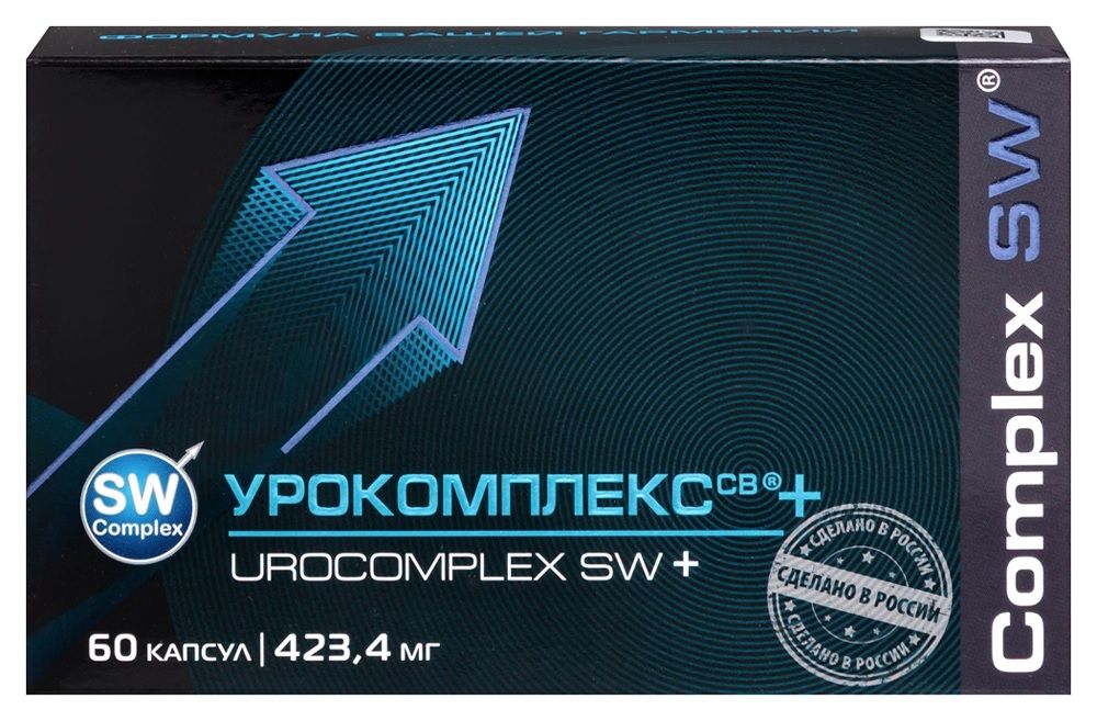 УРОКОМПЛЕКС СВ+, 60 капсул по 423,4 мг