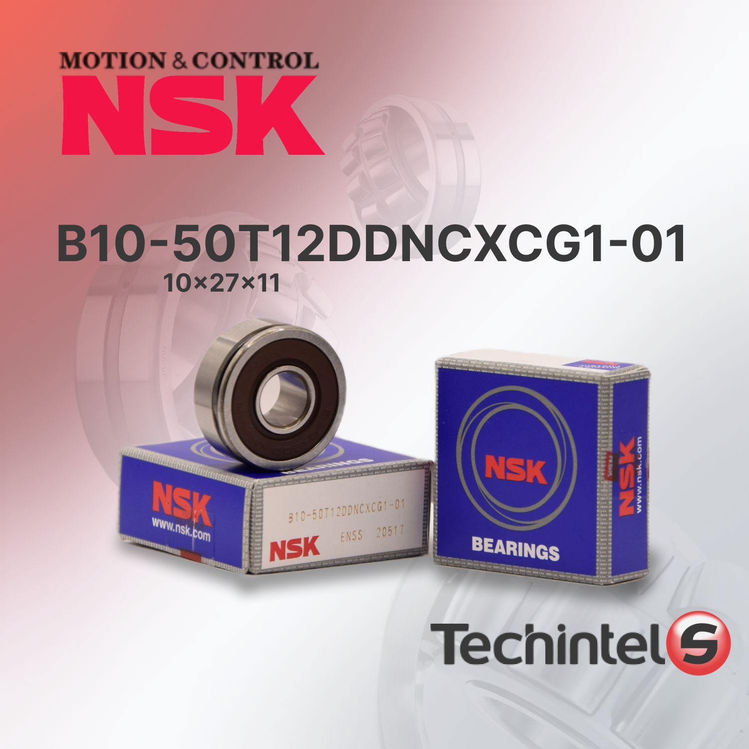 ПодшипникгенераторауниверсальныйNSKB1050T12DDNCXCG1-0110х27х11