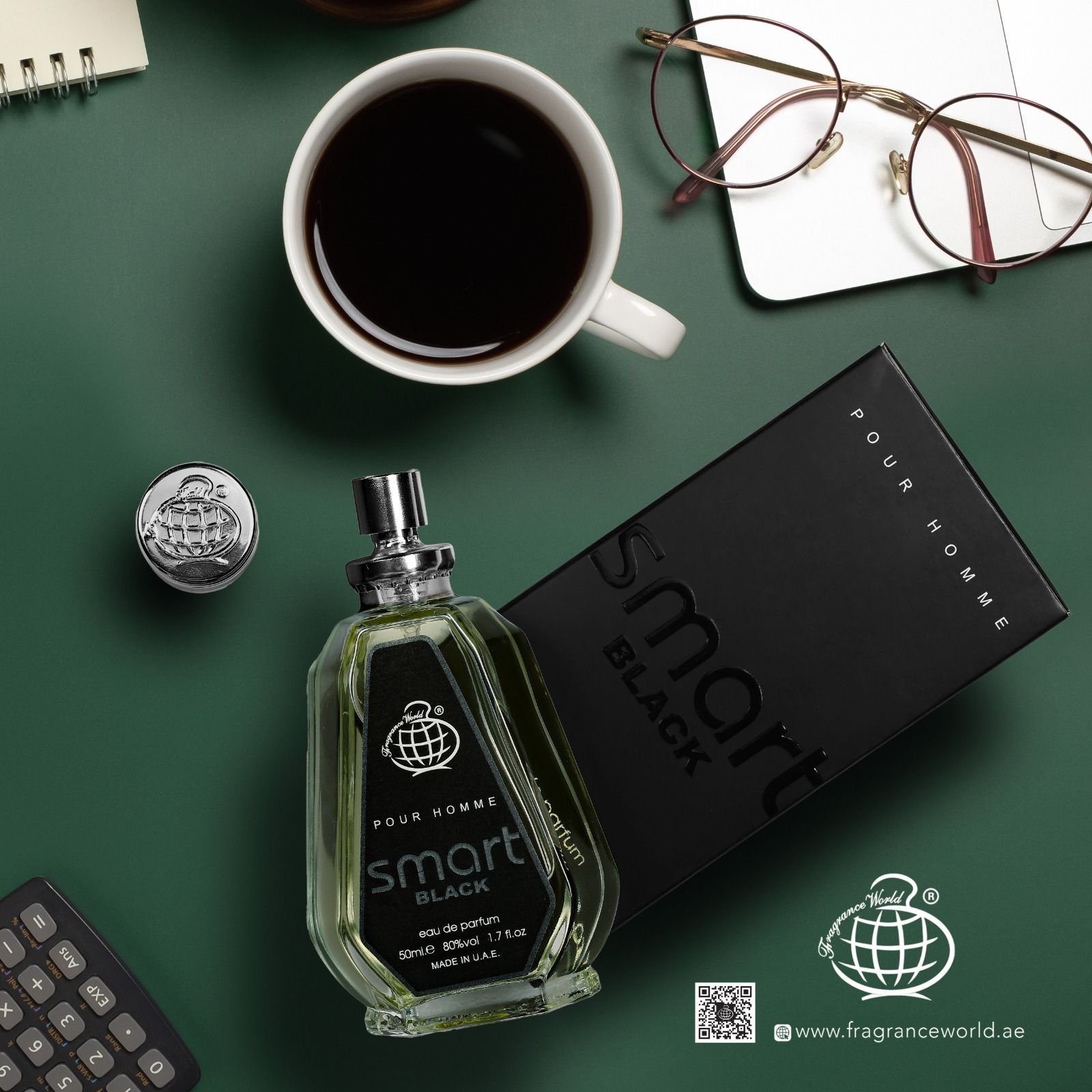 Fragrance World Вода парфюмерная SMART BLACK 50ml 50 мл