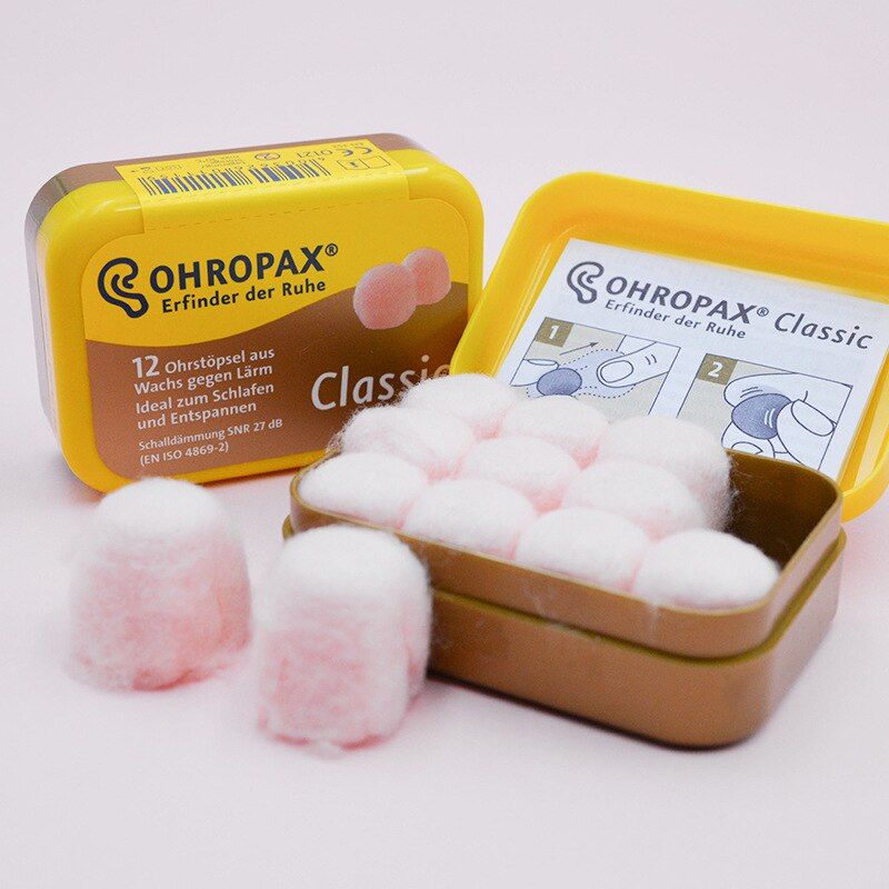 Ohropax восковые затычки для ушей Немецкий импорт Двенадцать.