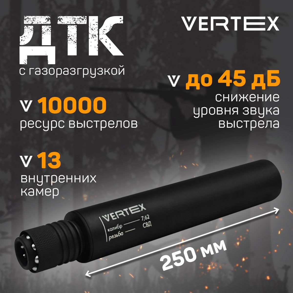 ДТКVertex,БанказакрытоготипадляСВД/ТИГР,к.7.62x54