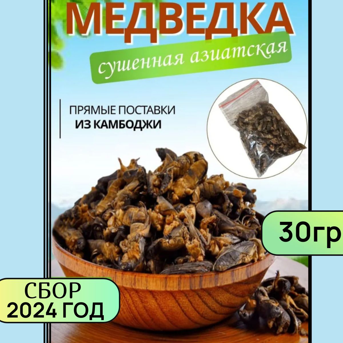 Медведка азиатская - 30 грамм