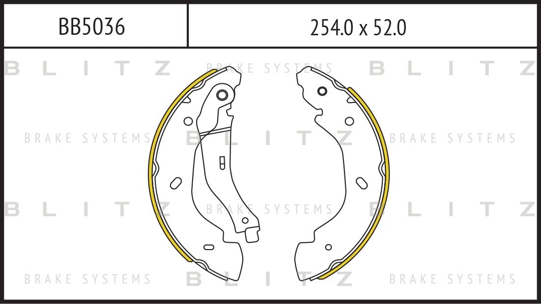 Колодки барабанные зад. Ford Transit 2.0Di-2.4Di 00> диск 15'