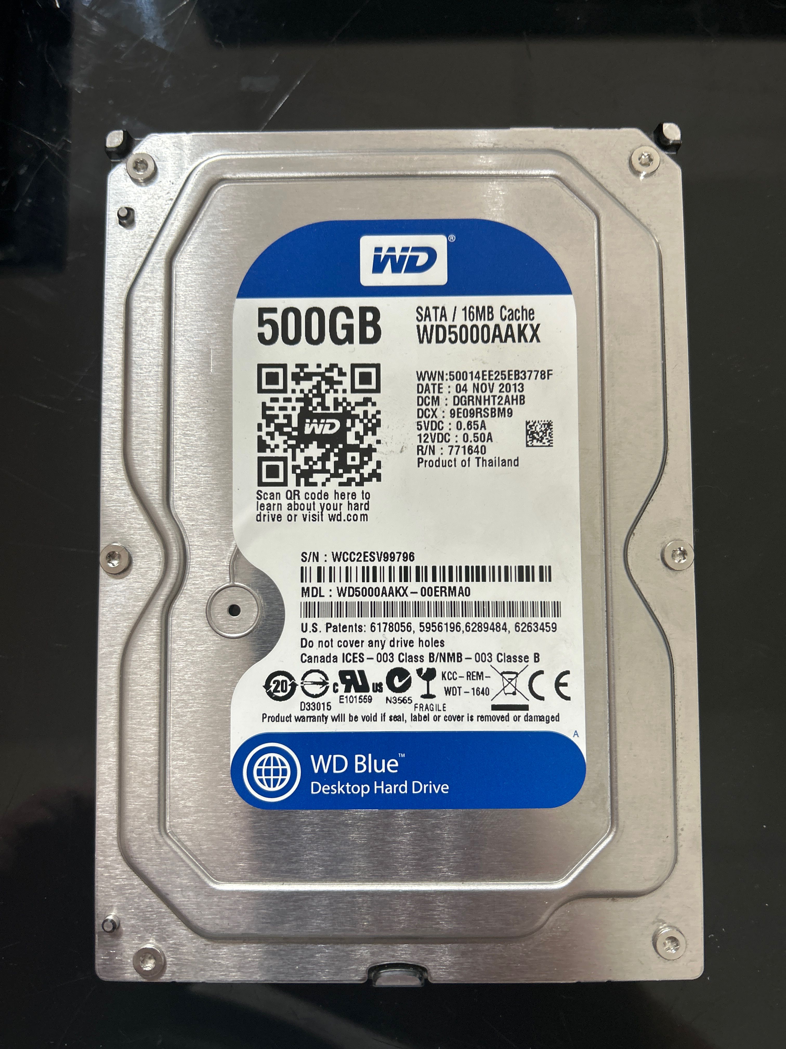 WesternDigital500ГБВнутреннийжесткийдиск(SH20K17925)