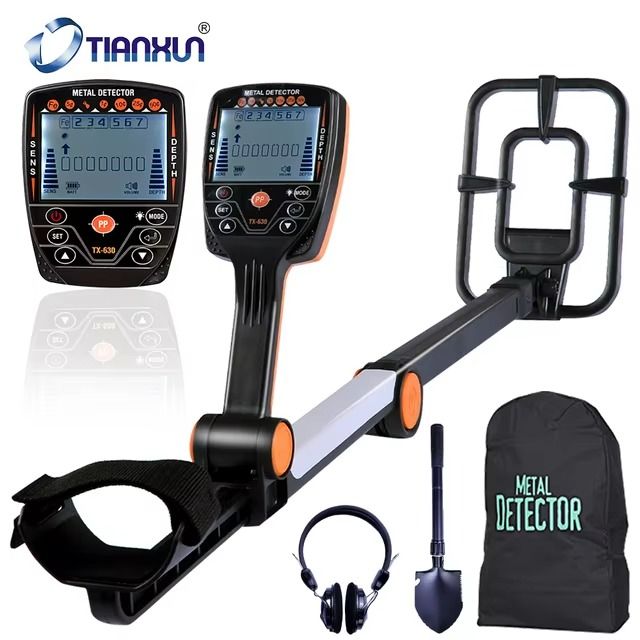 Металлоискатель Tianxun TX630 Set профессиональный для поиска медных, золотых, серебряных монет, ювелирных украшений и кладов