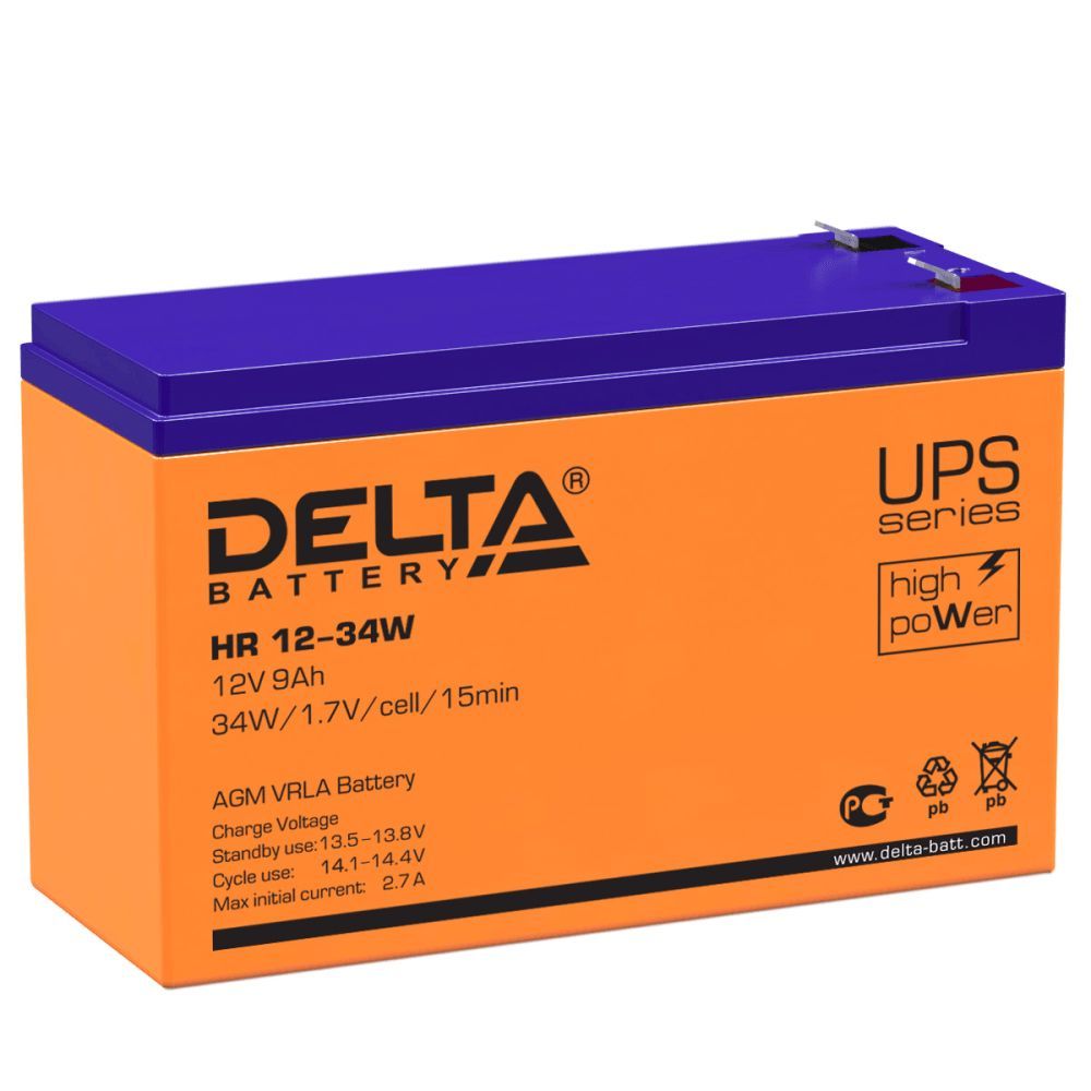 Аккумуляторная батарея Delta Battery HR 12-34 W