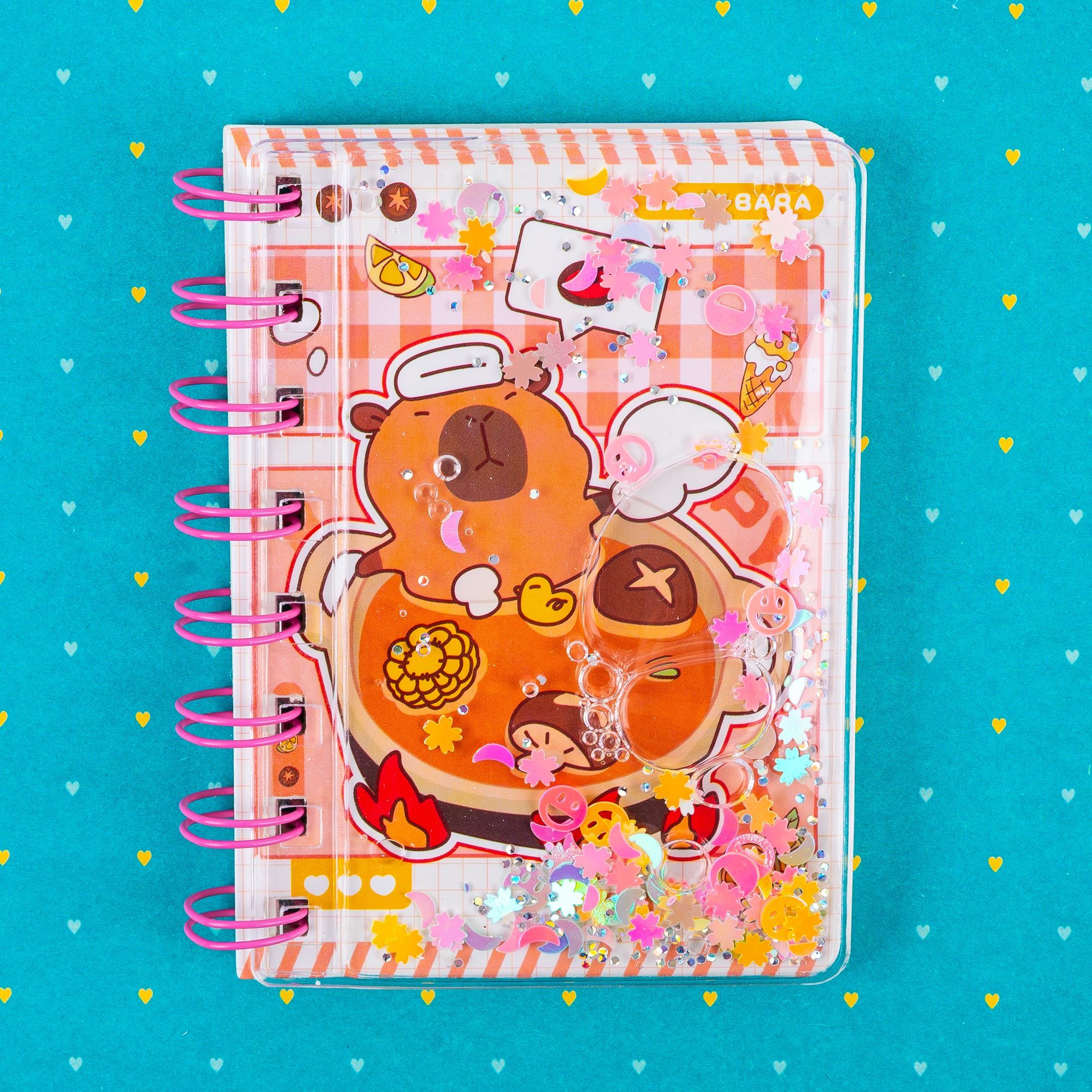 RY2110 Блокнот/ книжка записная 750x105 мм 68 листов Капибара в ванной