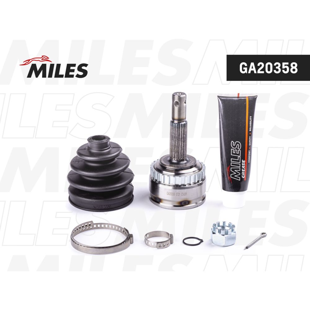 ШРУС наружный OPEL CORSA 1.0-1.7D 94-01 (с ABS) (GKN 302454) GA20358 MILES GA20358, oem 26032411