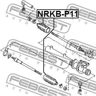 Пыльник рулевой NISSAN MAXIMA A32 NRKB-P11 FEBEST NRKB-P11