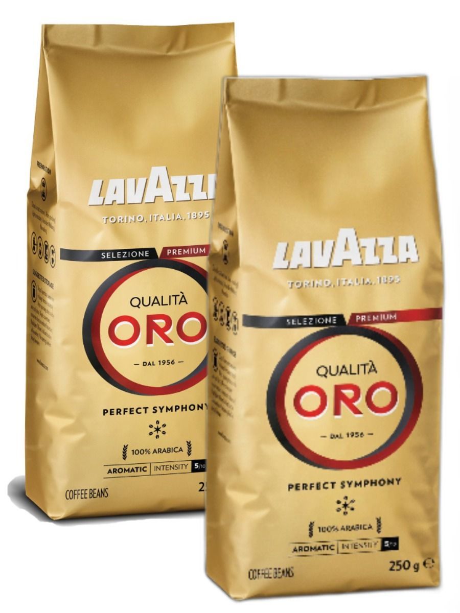 Кофе в зернах Lavazza Qualita Oro, 250г x 2шт