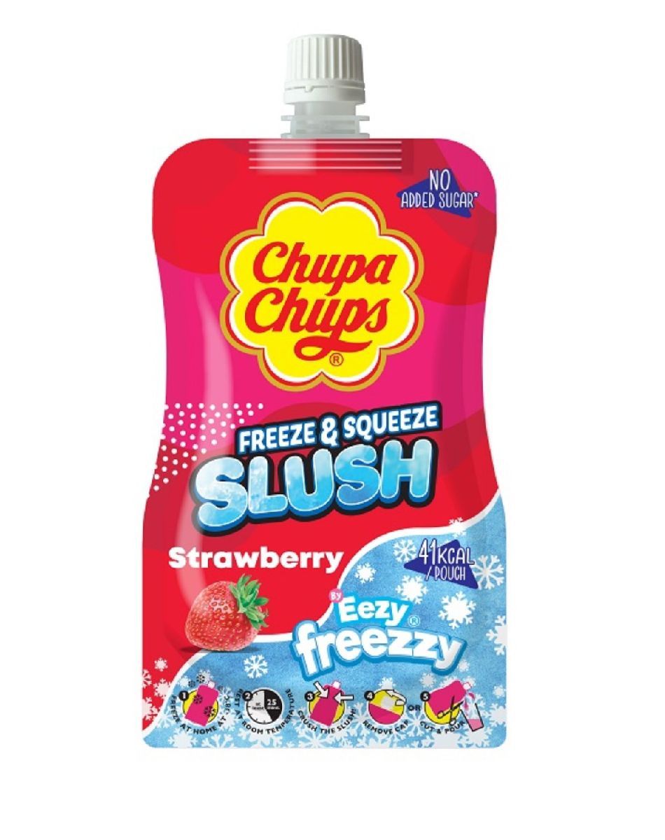 Chupa Chups Freeze & Squeeze, клубника 2 шт по 250 мл