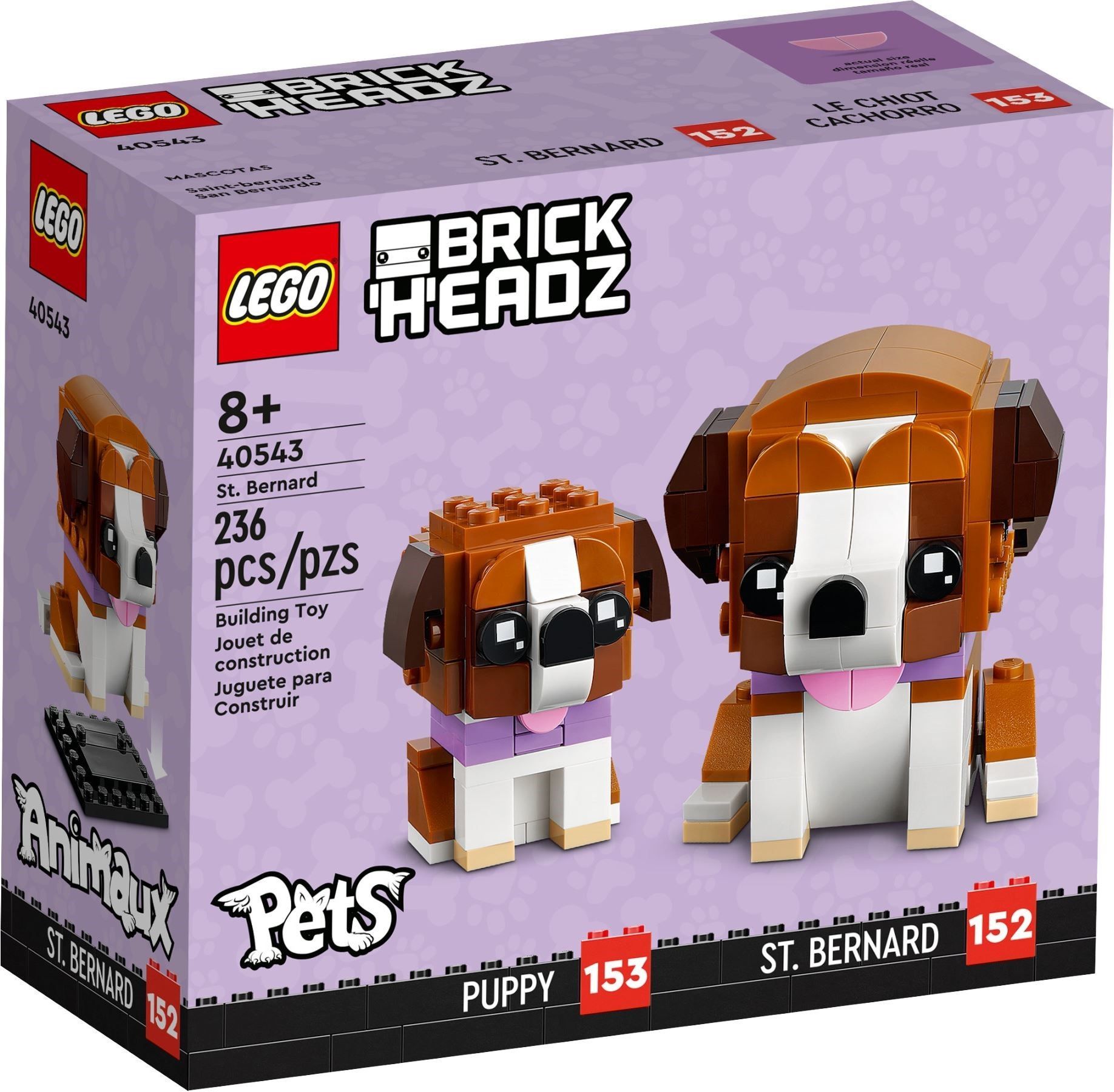 КонструкторLEGOBrickHeadz40543Сенбернары