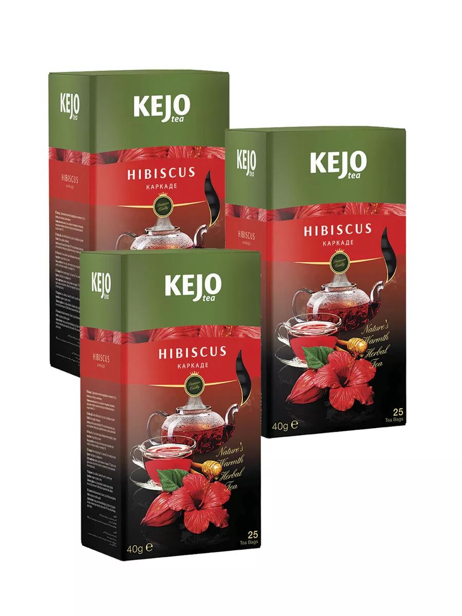 Чай КЕЖО HIBISCUS (Каркаде) (3*25 пак)