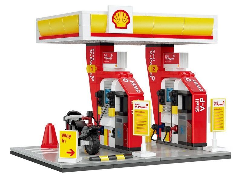 КонструкторCaDAавтозаправочнаястанцияShell(305деталей)