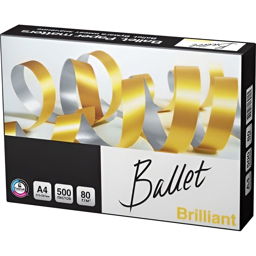 Бумага А4 для принтера Ballet Brilliant, 80г/м2, 500л, класс А+