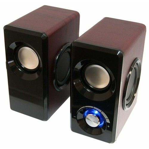 Колонки Dialog Stride AST-25UP CHERRY - акустические 2.0, 6W RMS, вишневые, питание от USB