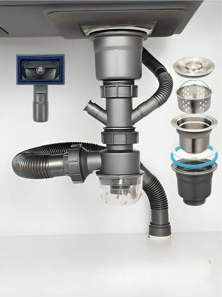 Сифондлякухонноймойкиираковиныизметалла