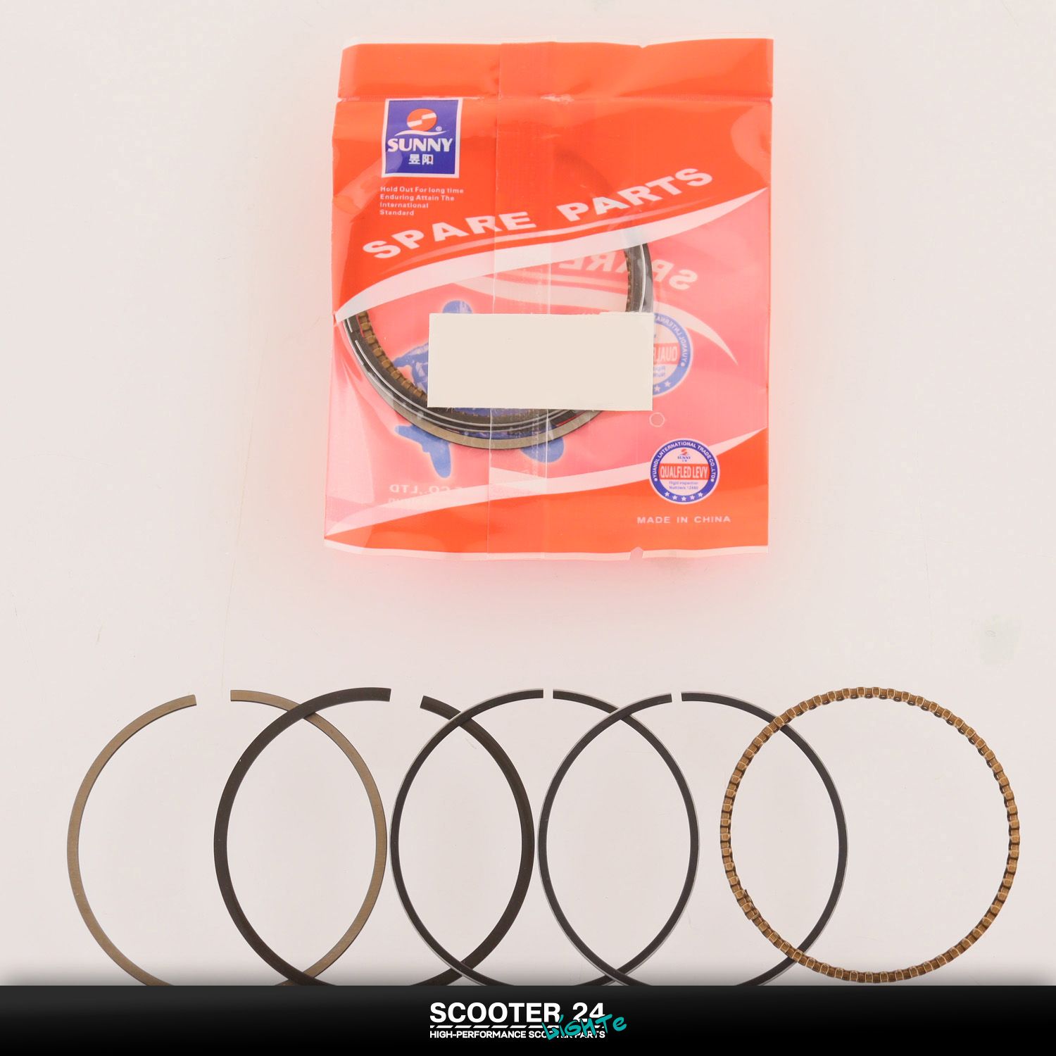 Кольца на мотоцикл 4T CB/CG 157FMI 163FML 165FMM 57 /00 мм (125/140cc 0 /50) "SUNY"