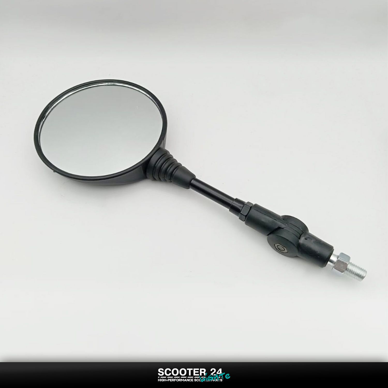 Зеркала Yamaha YBR 125 (M8/10) (круглые / черные / складная ножка / правая резьба) (Не комплект) Ямаха ЮБР