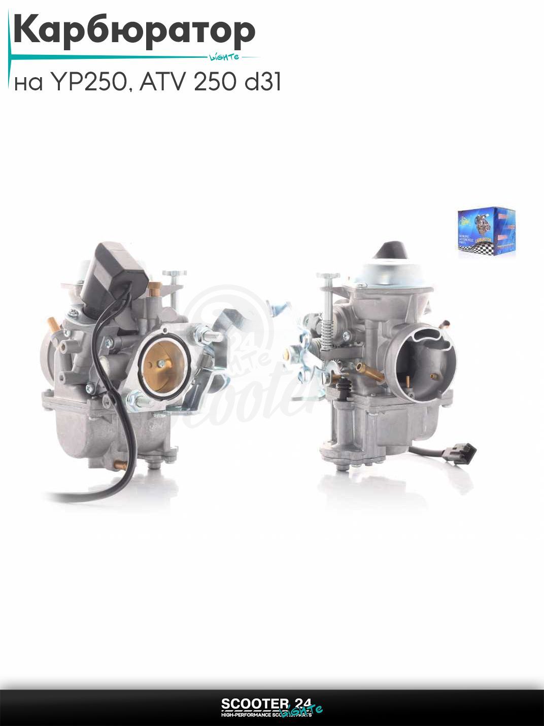 Карбюратор на мотоцикл YP250, ATV 250 d31 "LIPAI"