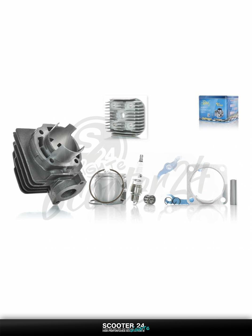 Поршневая группа (ЦПГ) на скутер Suzuki AD 50 тюнинг D47 +голова #PRO "LIPAI" / Сузуки Аддресс 80 кубов