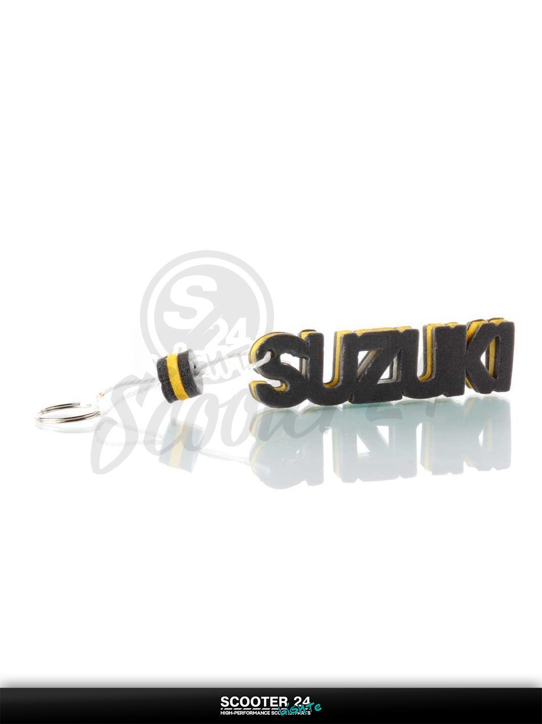 Брелок SUZUKI "SALO" (каучук, желтый) на мотоцикл мопед и скутер / эндуро / питбайк