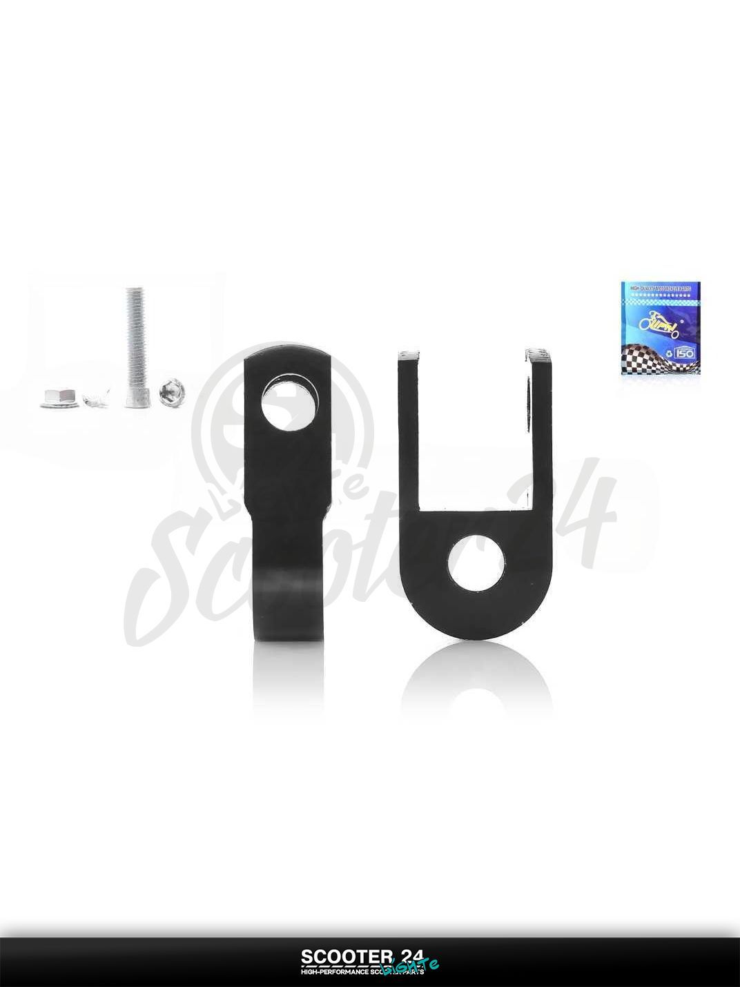 Удлинители амортизаторов 25 мм пара d10 +болты черные "LIPAI" на мотоцикл мопед и скутер / эндуро / питбайк