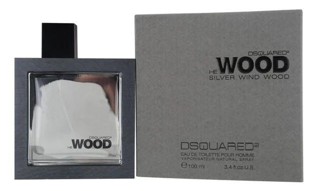 DSQUARED2 He Wood Silver Wind Wood Pour Homme Туалетная вода мужская 100 мл DSQUARED2