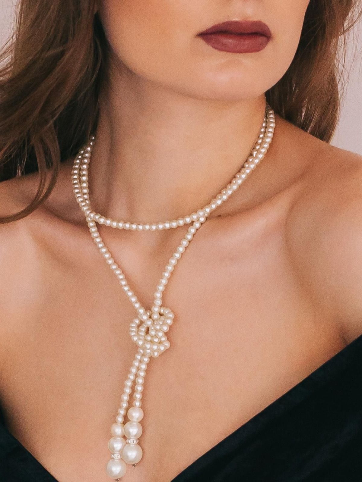 Бусы с жемчугом, бижутерия на шею