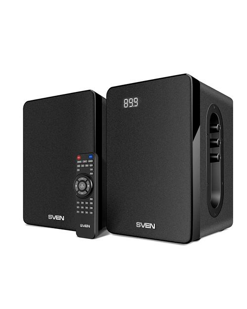 Sven Акустическая система 2.0 SVEN SPS-710, чёрный, , мощность 2x20Вт (RMS), FM-тюнер, USB/SD, дисплей #1
