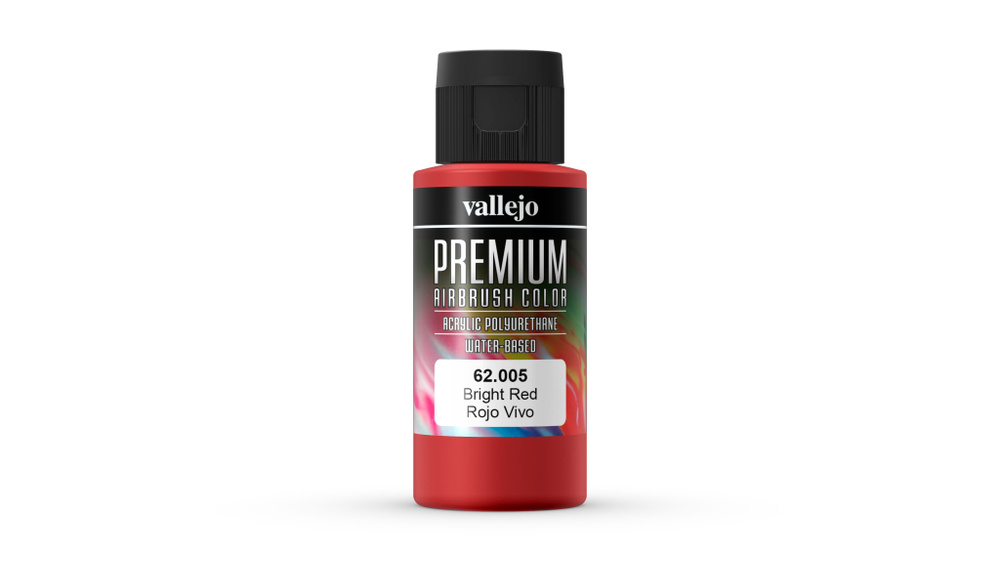 Краска для аэрографа Vallejo Premium/ красный яркий (арт.62005) #1