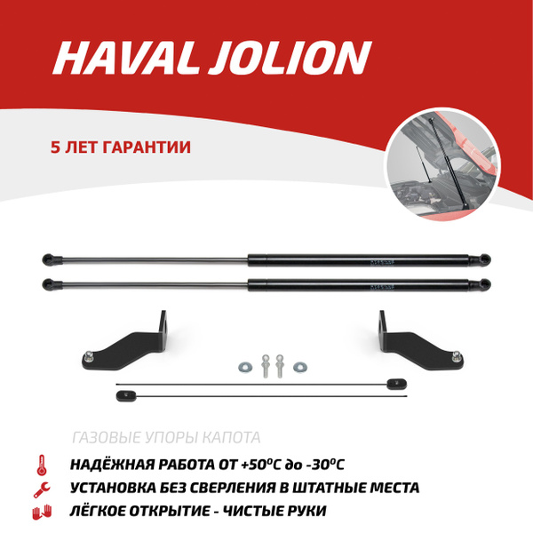 Газовые упоры капота АвтоУпор для Haval Jolion 2021-н.в., 2 шт ...