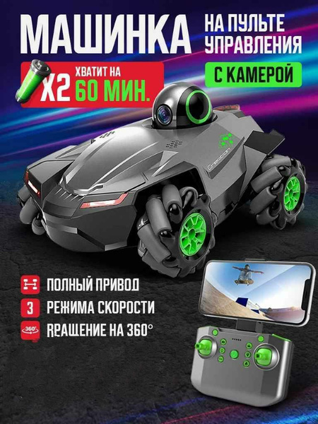 Машинка на пульте управления c "камерой 360 градусов" 2.4G RC дрифт ...
