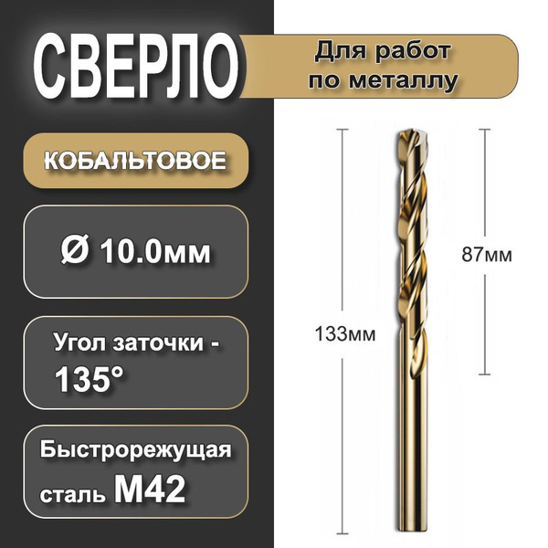 Сверло по металлу HSS, кобальтовое 8% (M42) - купить по выгодной цене в ...